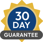 100% satisfaction 30-day money back guarantee