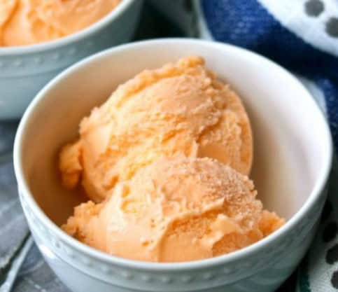 Orange Sherbet Ice Cream